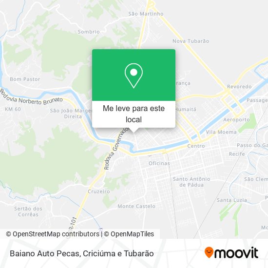 Baiano Auto Pecas mapa