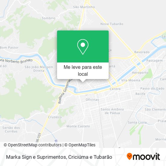 Marka Sign e Suprimentos mapa