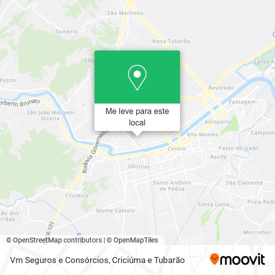 Vm Seguros e Consórcios mapa