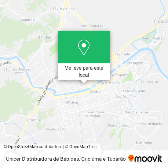 Unicer Distribuidora de Bebidas mapa