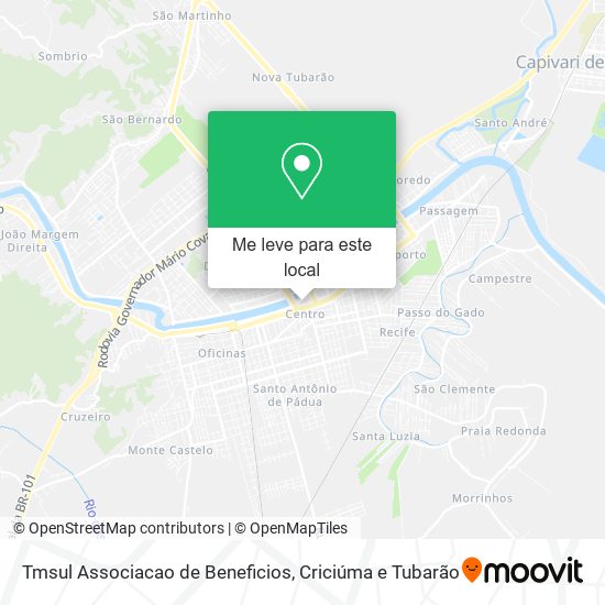 Tmsul Associacao de Beneficios mapa