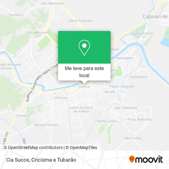 Cia Sucos mapa