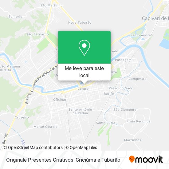 Originale Presentes Criativos mapa