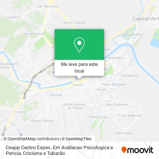 Ceapp Centro Espec. Em Avaliacao Psicologica e Pericia mapa