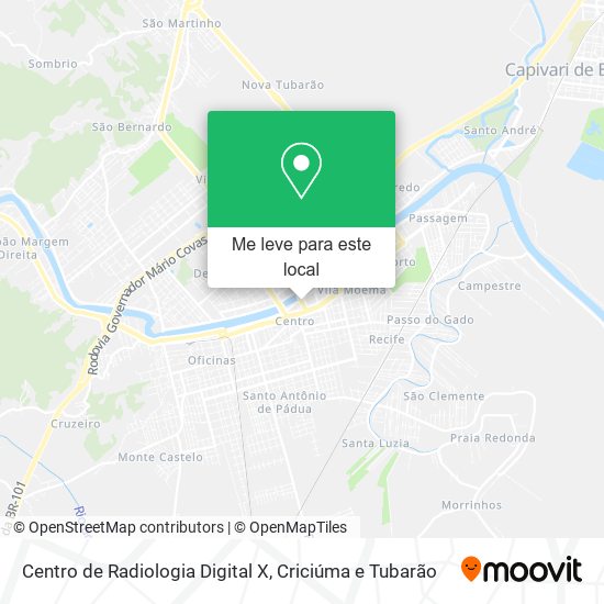 Centro de Radiologia Digital X mapa