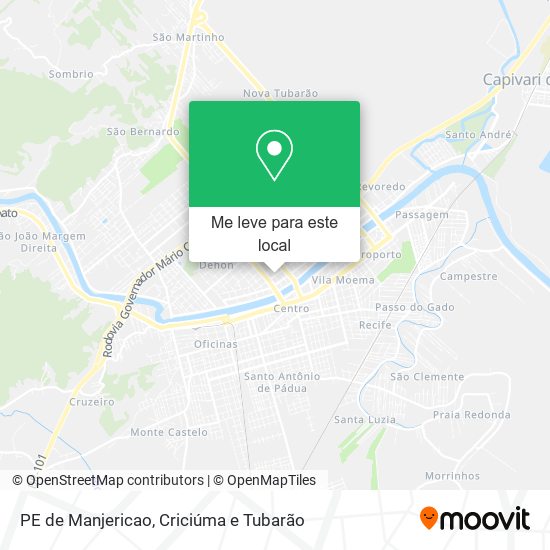 PE de Manjericao mapa