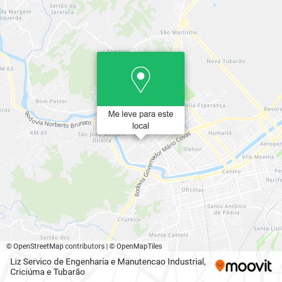 Liz Servico de Engenharia e Manutencao Industrial mapa