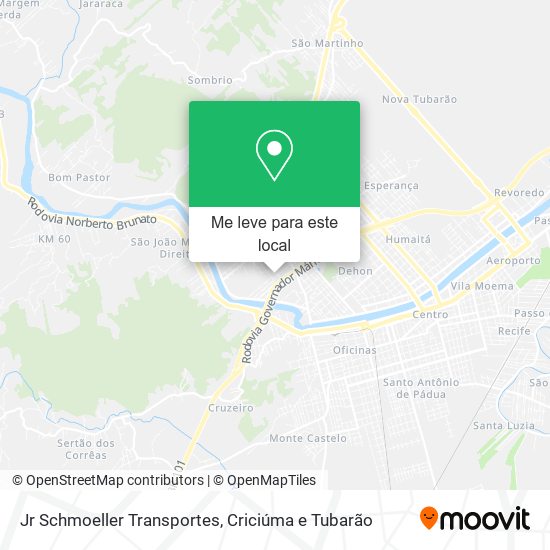 Jr Schmoeller Transportes mapa