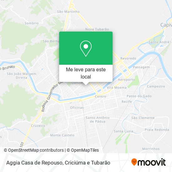Aggia Casa de Repouso mapa