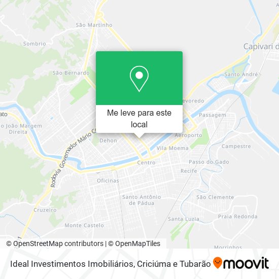 Ideal Investimentos Imobiliários mapa