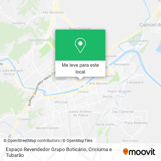 Espaço Revendedor Grupo Boticário mapa