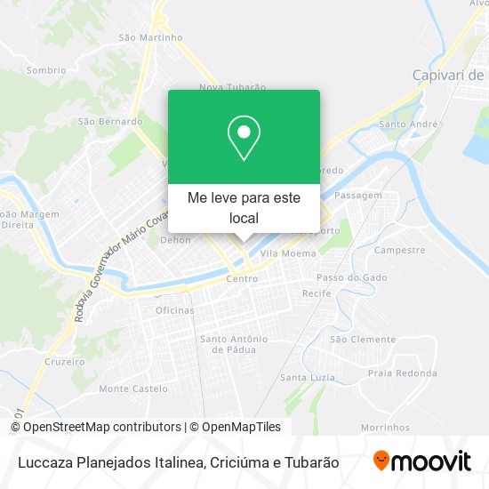 Luccaza Planejados Italinea mapa