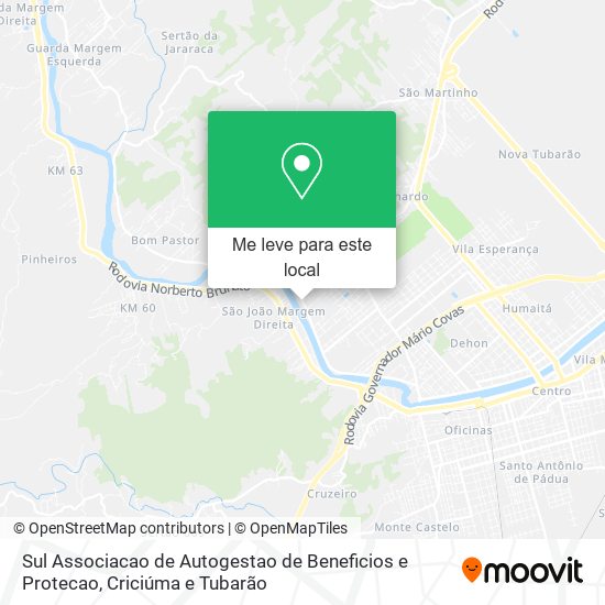 Sul Associacao de Autogestao de Beneficios e Protecao mapa
