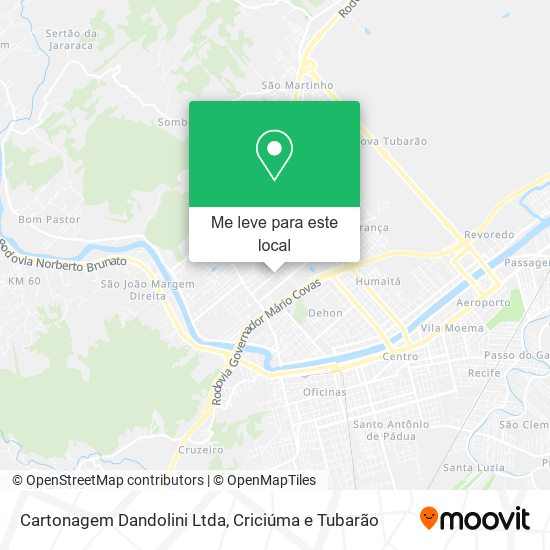 Cartonagem Dandolini Ltda mapa