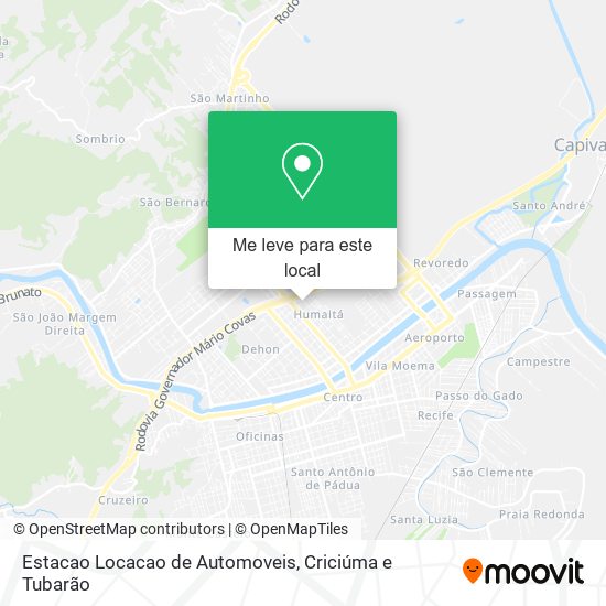 Estacao Locacao de Automoveis mapa