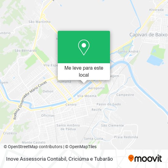 Inove Assessoria Contabil mapa