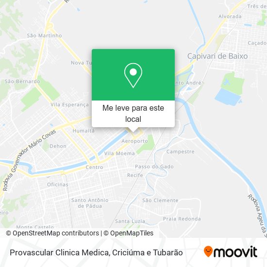 Provascular Clinica Medica mapa
