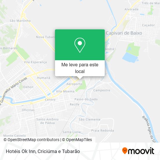 Hotéis Ok Inn mapa
