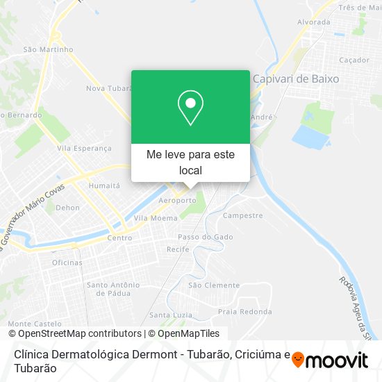 Clínica Dermatológica Dermont - Tubarão mapa