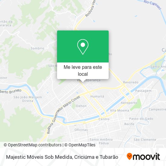 Majestic Móveis Sob Medida mapa