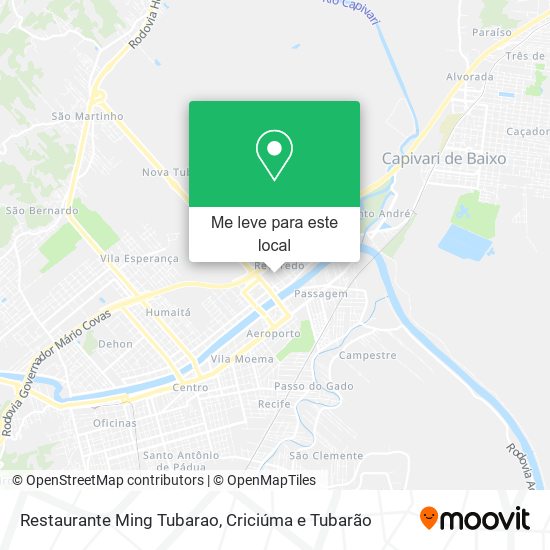 Restaurante Ming Tubarao mapa