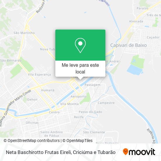 Neta Baschirotto Frutas Eireli mapa