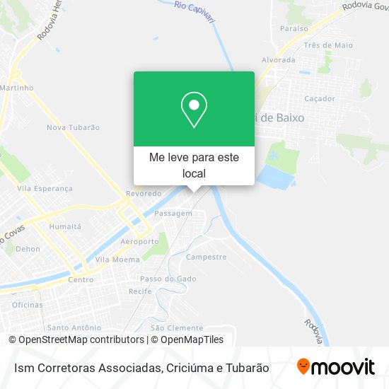 Ism Corretoras Associadas mapa