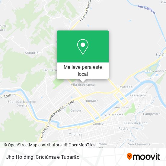 Jhp Holding mapa