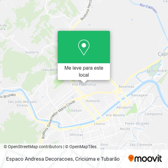 Espaco Andresa Decoracoes mapa