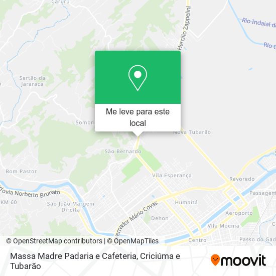 Massa Madre Padaria e Cafeteria mapa