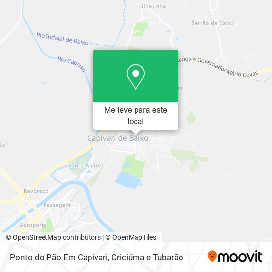 Ponto do Pão Em Capivari mapa