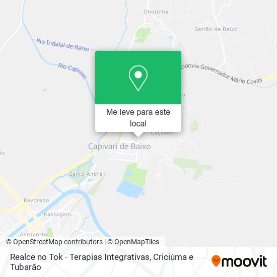 Realce no Tok - Terapias Integrativas mapa