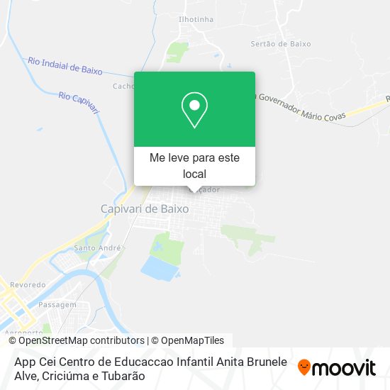 App Cei Centro de Educaccao Infantil Anita Brunele Alve mapa