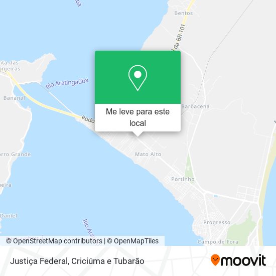 Justiça Federal mapa