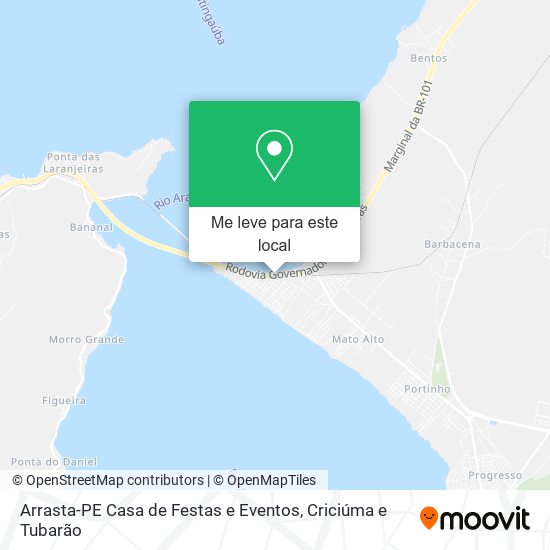 Arrasta-PE Casa de Festas e Eventos mapa