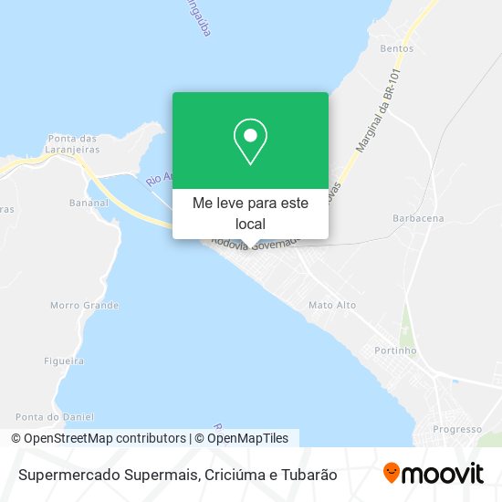 Supermercado Supermais mapa