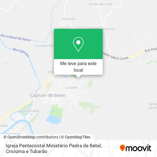 Igreja Pentecostal Ministério Pedra de Betel mapa