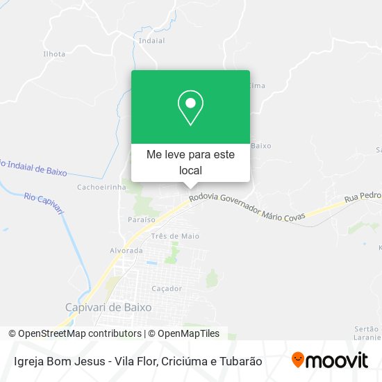 Igreja Bom Jesus - Vila Flor mapa