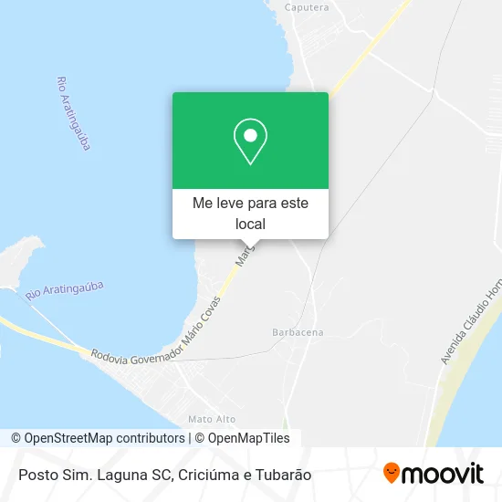 Posto Sim. Laguna SC mapa