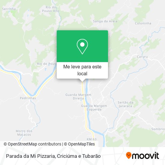 Parada da Mi Pizzaria mapa