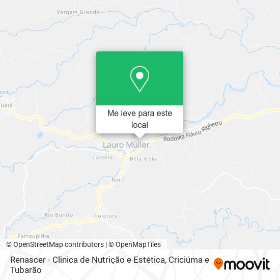Renascer - Clinica de Nutrição e Estética mapa