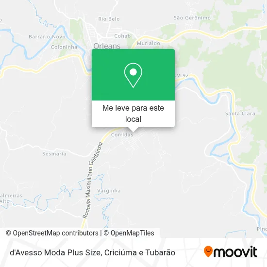 d'Avesso Moda Plus Size mapa