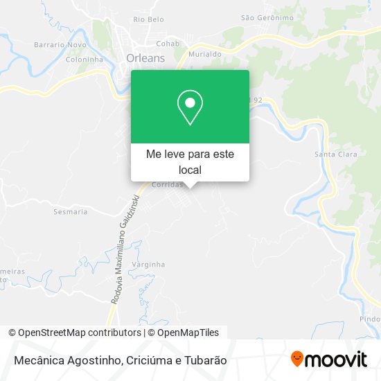 Mecânica Agostinho mapa
