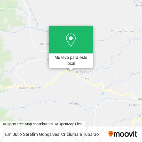 Em Júlio Serafim Gonçalves mapa