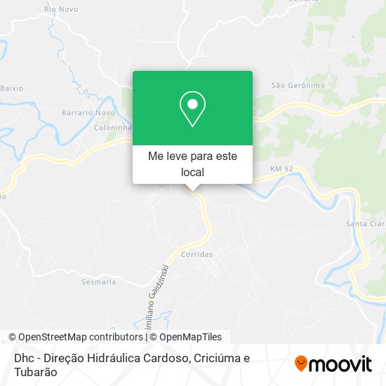 Dhc - Direção Hidráulica Cardoso mapa