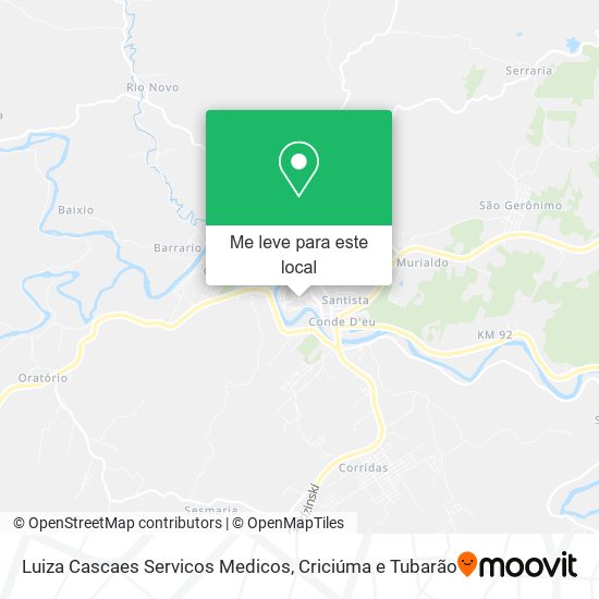 Luiza Cascaes Servicos Medicos mapa