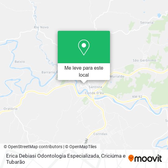 Erica Debiasi Odontologia Especializada mapa