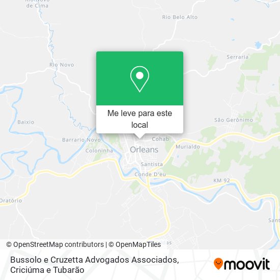 Bussolo e Cruzetta Advogados Associados mapa