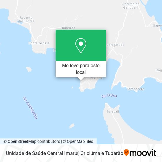 Unidade de Saúde Central Imaruí mapa