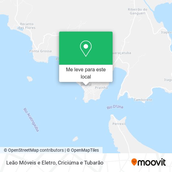 Leão Móveis e Eletro mapa